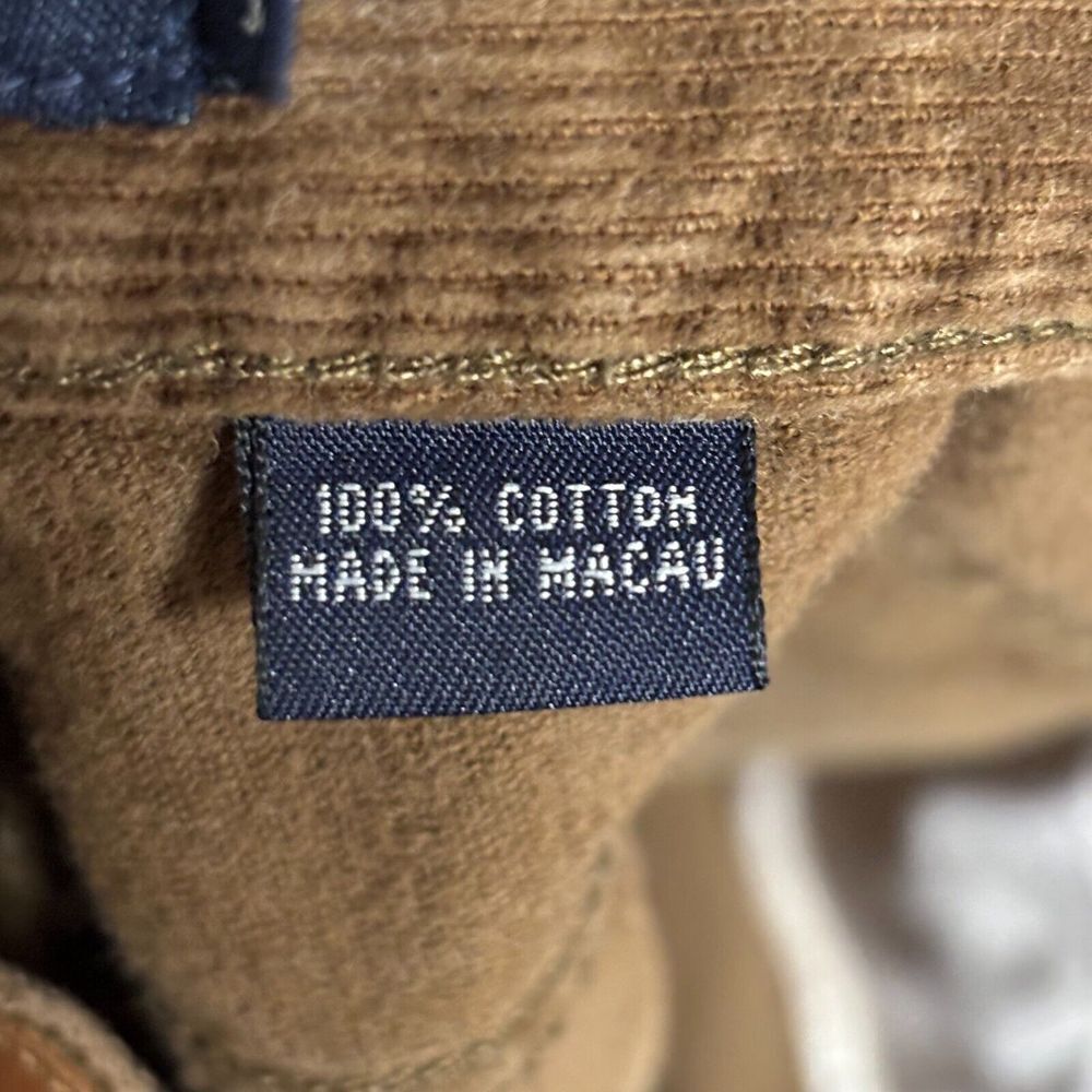 J Crew Corduroy Pants Mens 35 x 31 Brown Cotton Preppy Business Casual 36x32tag - Picture 10 of 11